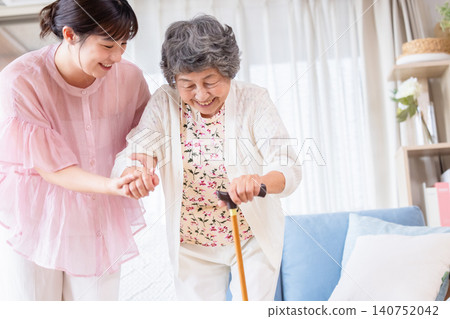 Image of walking support and home care 140752042