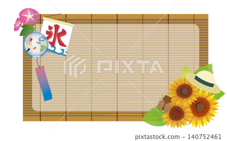 夏季向日葵花框 140752461