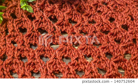 Colorful knitted fabric suitable for home decor, fashion or textile. pattern. 140752604