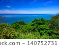Mount Kakuda with a view of the sea 140752731