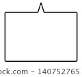 A simple, horizontally elongated, rectangular speech bubble with an opening in the middle of the top. 140752765
