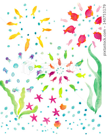 fish, starfish, in the sea 140753179