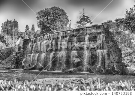 Scenic waterfall in the EUR district of Rome, Italy Scenic waterfall in the EUR district of Rome, Italy 140753198