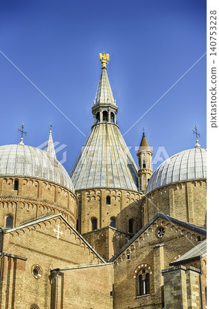 Domes of the Basilica of Saint Anthony in Padua, Italy 140753228