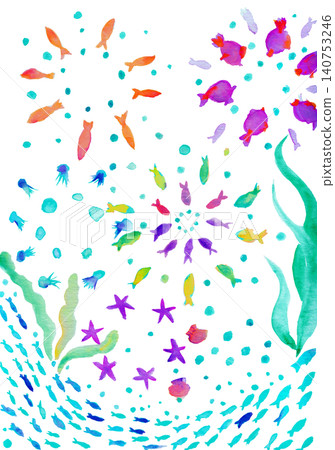 海底的 海裡 魚 140753246