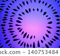 Stone Age arrowheads arranged radially 140753484