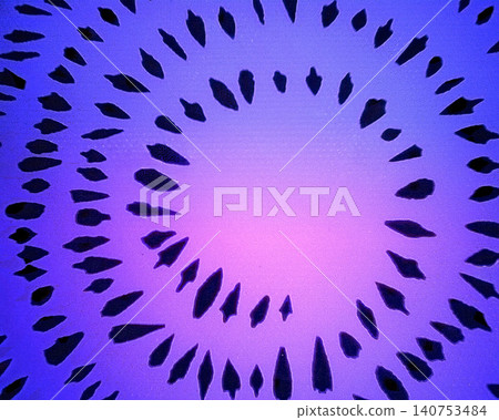 Stone Age arrowheads arranged radially Stone Age arrowheads arranged radially 140753484