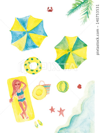 summer, beach, blue water 140753531