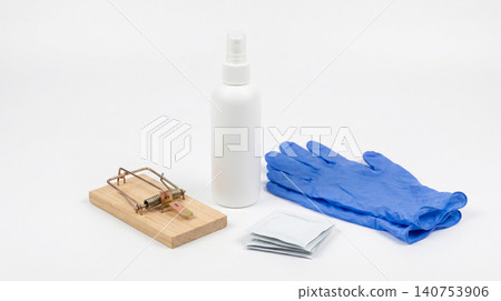 Professional rodent control tools with sanitizer and gloves sanitizer cleaning prevention disinfection equipment sanitation supplies trapping management infestation domestic protection Professional rodent control tools with sanitizer and gloves sanitizer cleaning prevention disinfection equipment sanitation supplies trapping management infestation domestic protection 140753906