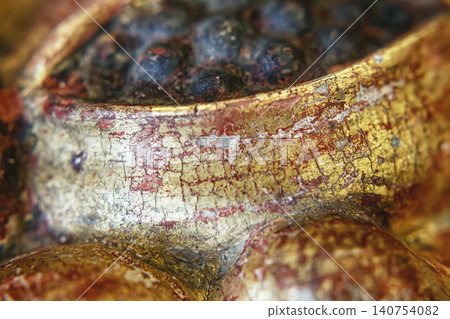 Detail of a Decorative Object With Texture and Color From a Historical Piece Created Many Years Ago Detail of a Decorative Object With Texture and Color From a Historical Piece Created Many Years Ago 140754082
