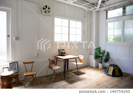 A stylish room with white walls A stylish room with white walls 140754200