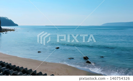 The blue sea in a secluded area of Iwate Prefecture The blue sea in a secluded area of Iwate Prefecture 140754326