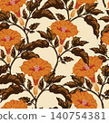 seamless floral pattern with flowers 140754381