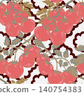 seamless pattern with abstract rose flowers 140754383
