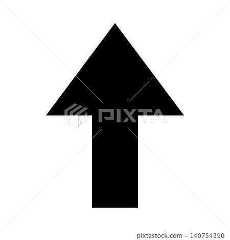 Arrow silhouette icon, alpha channel Arrow silhouette icon, alpha channel 140754390