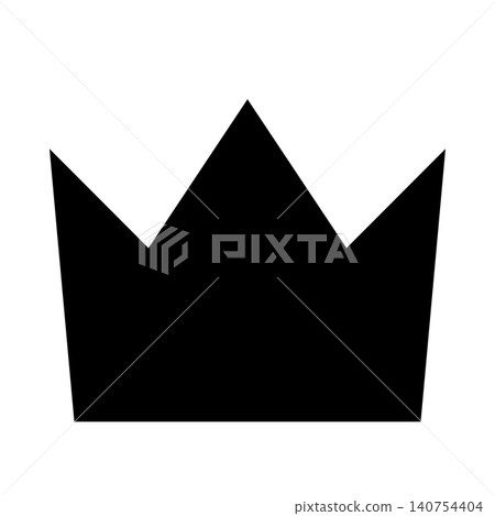 Crown silhouette icon, alpha channel Crown silhouette icon, alpha channel 140754404