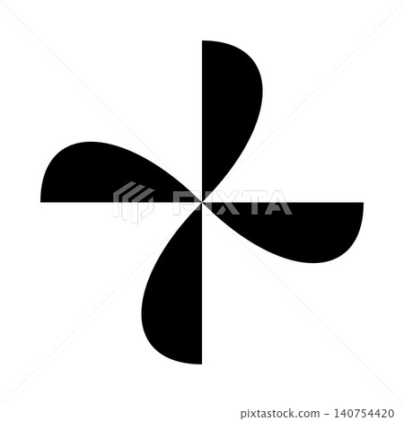 Windmill silhouette icon, alpha channel 140754420