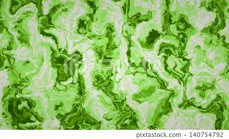 A pale green spreads across an organic, abstract, fluid marble texture. 140754792