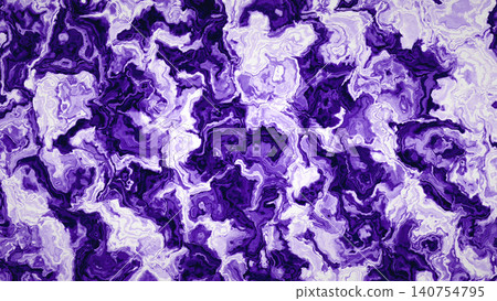 A fantastical abstract marble background with swirling purple and white. 140754795