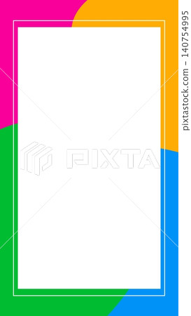 A simple background with pop and colorful geometric patterns. 140754995