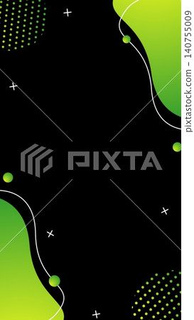 Stylish business frame background with gradient waves and geometric patterns. Stylish business frame background with gradient waves and geometric patterns. 140755009