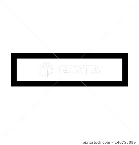 Silhouette icon of a horizontal bar line, alpha channel Silhouette icon of a horizontal bar line, alpha channel 140755099