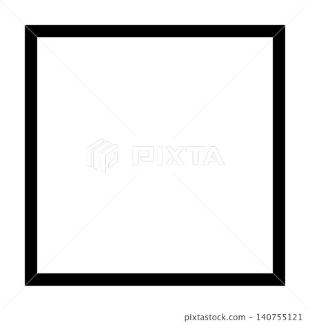 A silhouette icon of a square line, with an alpha channel. A silhouette icon of a square line, with an alpha channel. 140755121