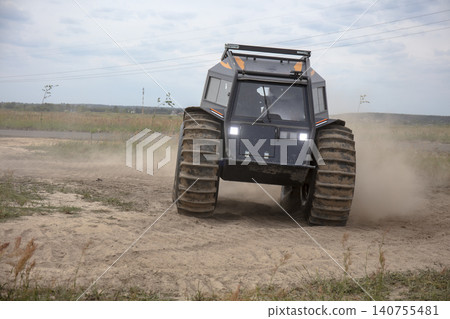 powerful off-road transporter, all-terrain vehicle for special missions powerful off-road transporter, all-terrain vehicle for special missions 140755481