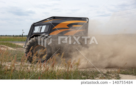 powerful off-road transporter, all-terrain vehicle for special missions powerful off-road transporter, all-terrain vehicle for special missions 140755484