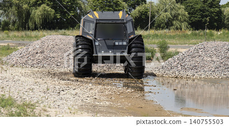 powerful off-road transporter, all-terrain vehicle for special missions powerful off-road transporter, all-terrain vehicle for special missions 140755503