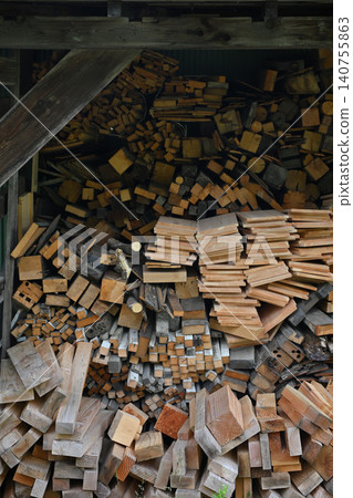 Stacked wood Stacked wood 140755863