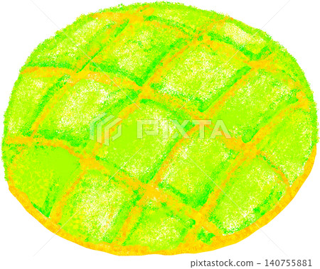 Illustration of melon bread 140755881