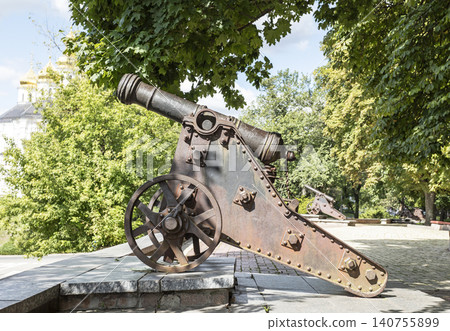old cannon, Chernigov in Ukraine old cannon, Chernigov in Ukraine 140755899