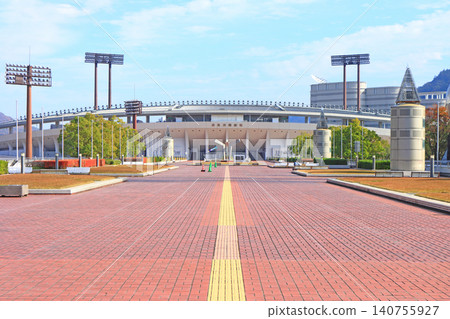 岐阜縣岐阜市長良川體育場風景 岐阜縣岐阜市長良川體育場風景 140755927
