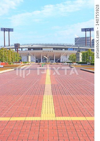 岐阜縣岐阜市長良川體育場風景 岐阜縣岐阜市長良川體育場風景 140755928
