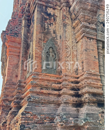Lolei Temple, part of the Roluos archaeological group, with its Asura relief and brick walls, January 2026. Lolei Temple, part of the Roluos archaeological group, with its Asura relief and brick walls, January 2026. 140756249