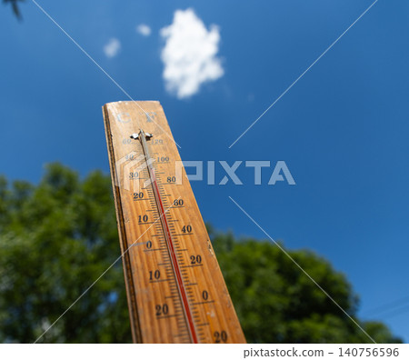 thermometer over 34 degrees heat wave thermometer over 34 degrees heat wave 140756596