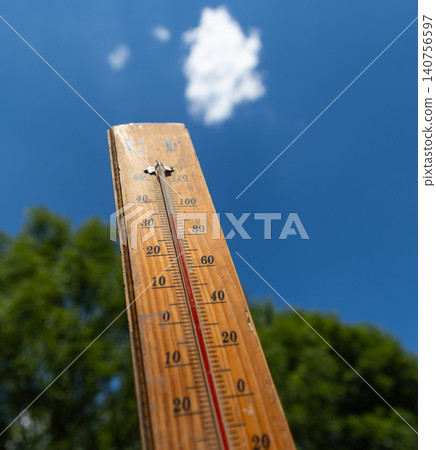 thermometer over 34 degrees heat wave thermometer over 34 degrees heat wave 140756597