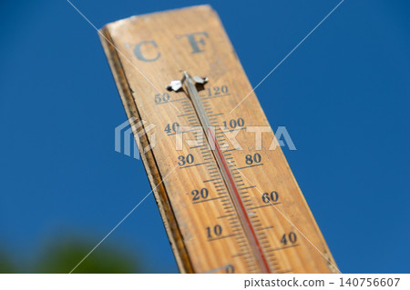 thermometer over 34 degrees heat wave thermometer over 34 degrees heat wave 140756607