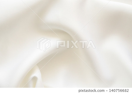 Abstract white fabric soft wave smooth texture surface background 140756682