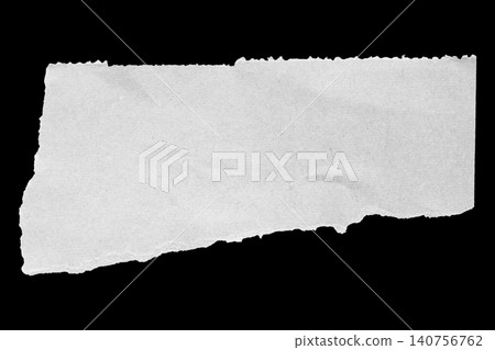 White ripped recycle craft paper torn edges strips isolated on black background White ripped recycle craft paper torn edges strips isolated on black background 140756762