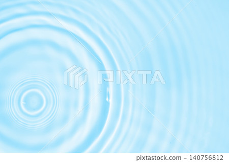 Abstract transparent water shadow surface texture natural ripple on blue background 140756812