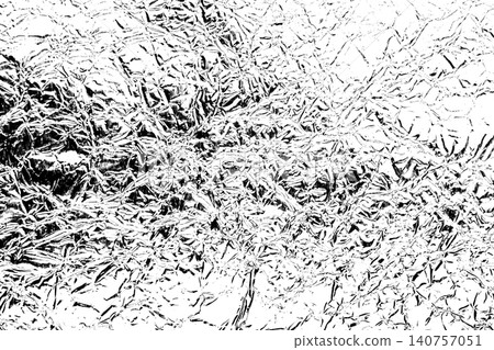 Abstract grunge black and white crumpled foil distressed texture background Abstract grunge black and white crumpled foil distressed texture background 140757051