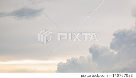 Large fluffy white cloud in the sky Large fluffy white cloud in the sky 140757088