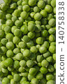 It is a close-up of fresh peas. 140758338