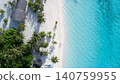 Amazing bird eyes view in Maldives. Sea beach. Tropical landscape. 140759955