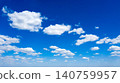 blue sky background with tiny clouds 140759957