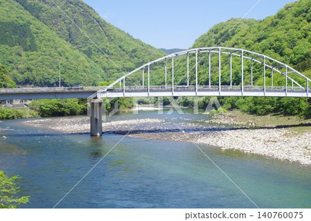 View of the bridge over the Ota River View of the bridge over the Ota River 140760075