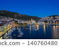 Hvar Island Croatia Church and Sea Blue Hour Twilight 140760480