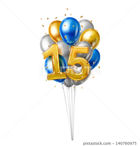 Number 15 birthday balloons Number 15 birthday balloons 140760975